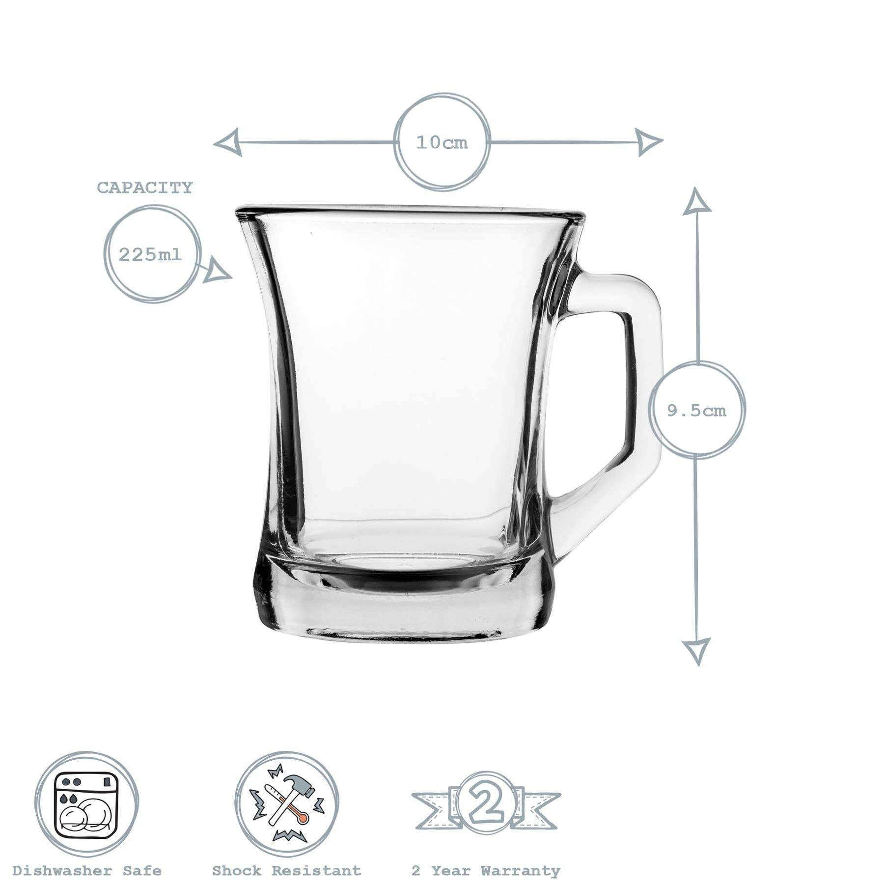 Rinkit Ltd - Wholesale Coffee Mug - LAV Zen+ Glass Coffee Mug - Clear - 225ml2