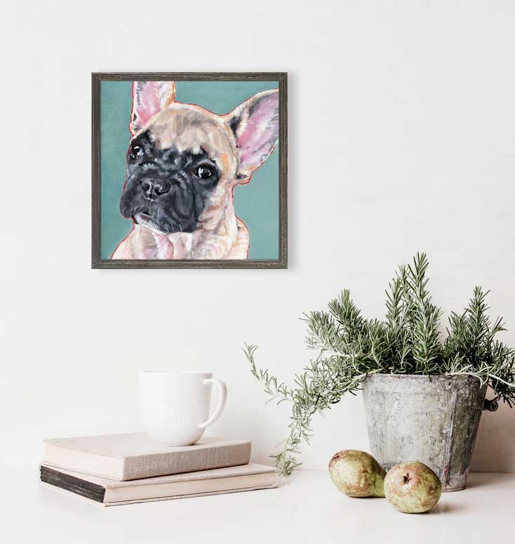 GreenBox Art - Wholesale Art Print - Beignet The Frenchie Mini Framed Canvas0