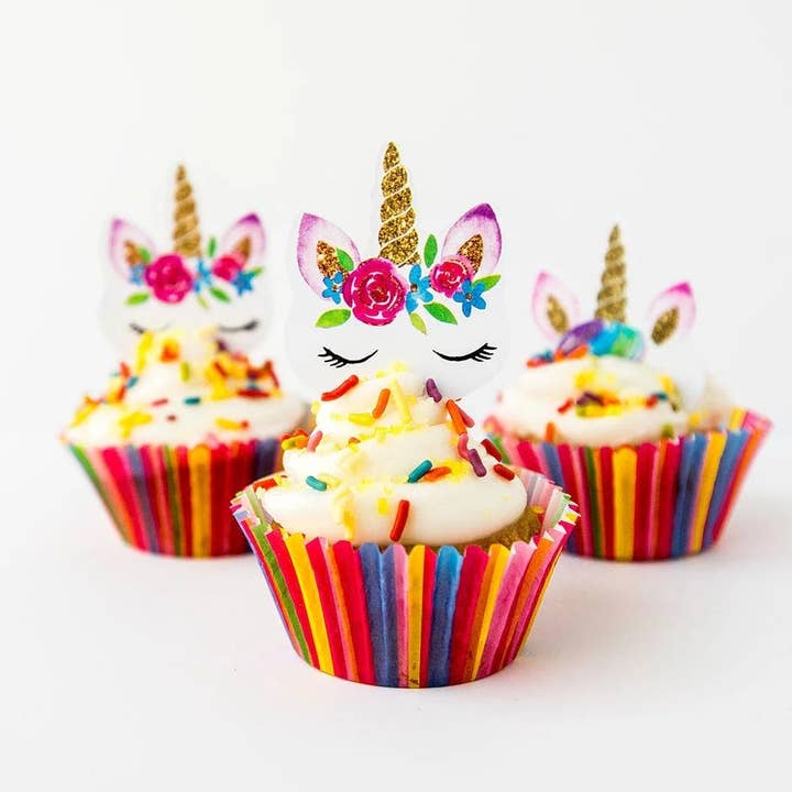 LillyBean Baking - Wholesale Cake Decorating Kit - Christmas Unicorn Cupcake Kit (Vegan & Gluten-Free)