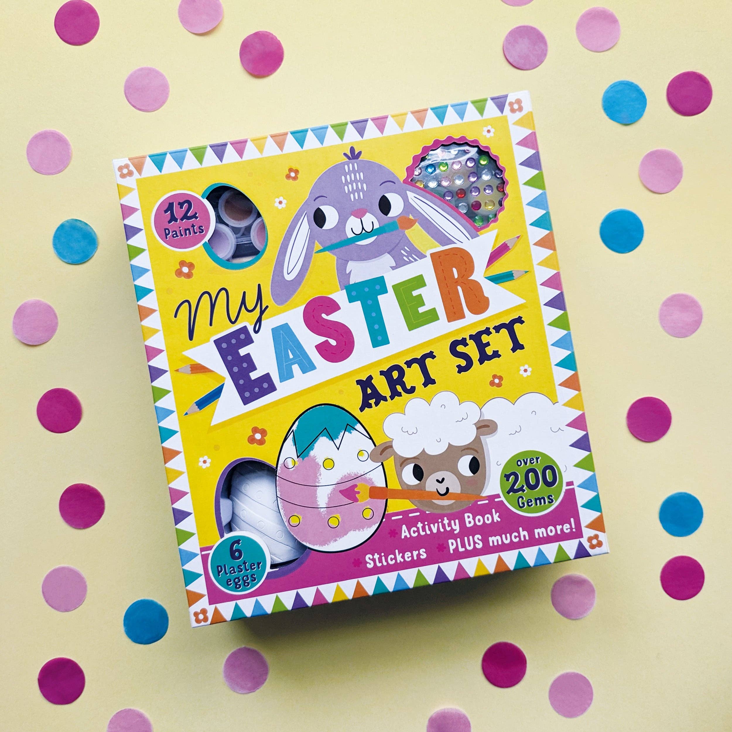 Robert Frederick Ltd – wholesale Art set – Child & baby – My Easter Art Set – Children’s Activity Set with Paints, Stickers and Plaster Eggs7