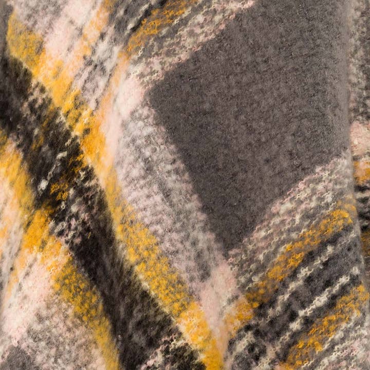 Sensibling Corp. – Großhandel Poncho – Damen – Poncho mit Fransen und Karomuster am Saum9