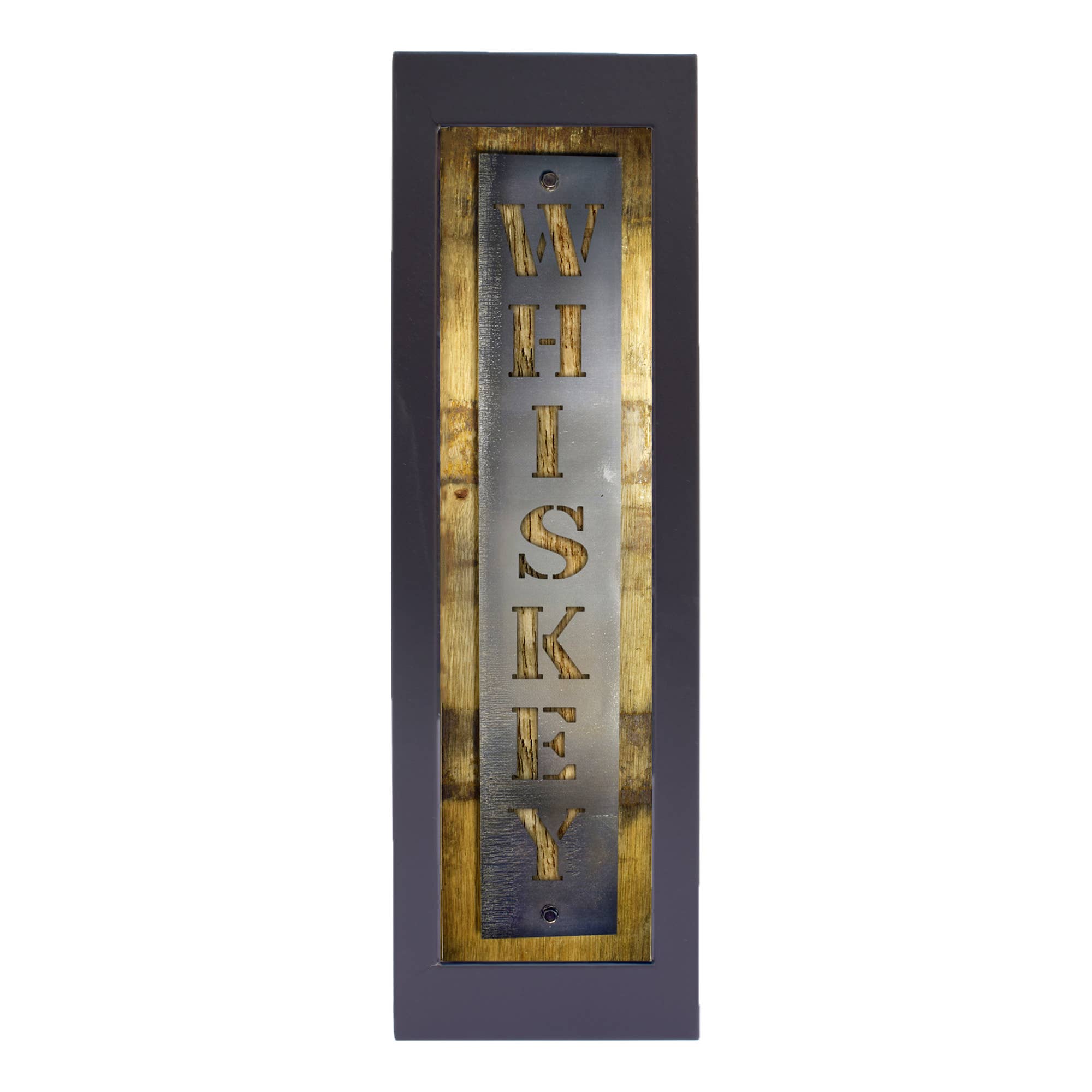 Layne Wilson - Wholesale Sign - Reclaimed Barrel Stave Wall Sign with Metal Whiskey Cutout4