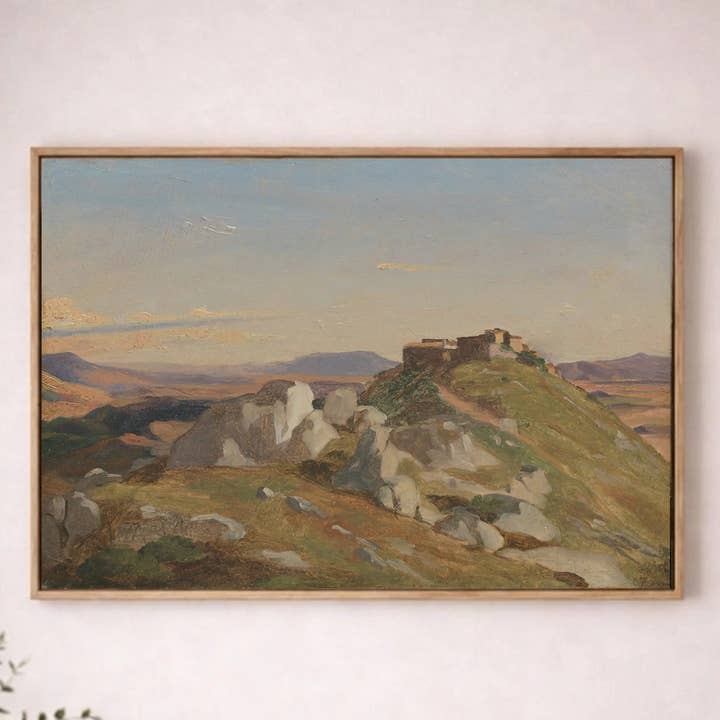 Built Upon The Rock - Vintage Landscape Canvas Art – Timeless Scenic Wall Decor for wholesale by Forever Written