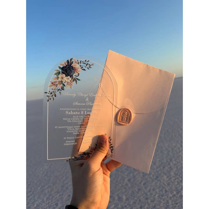 Personliga akrylbröllops- och quinceañera-inbjudningar för wholesale av Faire Part Cards