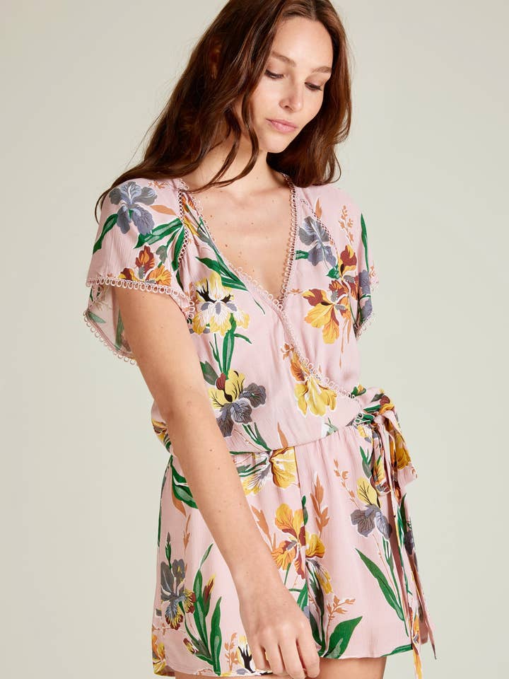 ROSE KOKO - floral print playsuit for wholesale on Faire2