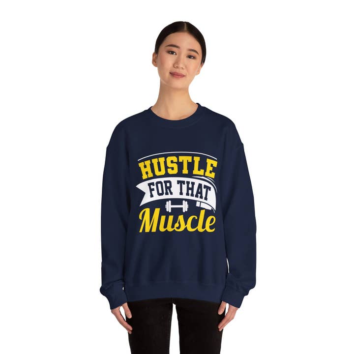RC'nSONS - Wholesale Graphic Sweatshirt - Unisex - Hustle For That Muscle Unisex Sweatshirt6