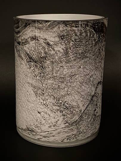 MARBELIZED CYLINDER VASE for wholesale by The Light Garden Collection