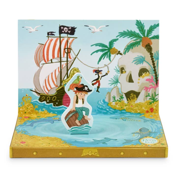 No.3 | Pirate Adventures Music Box Card for wholesale by Music Box
