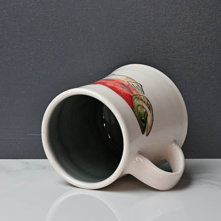 Lucy Nilan Studios - Wholesale Coffee Mug - Pink Salmon2
