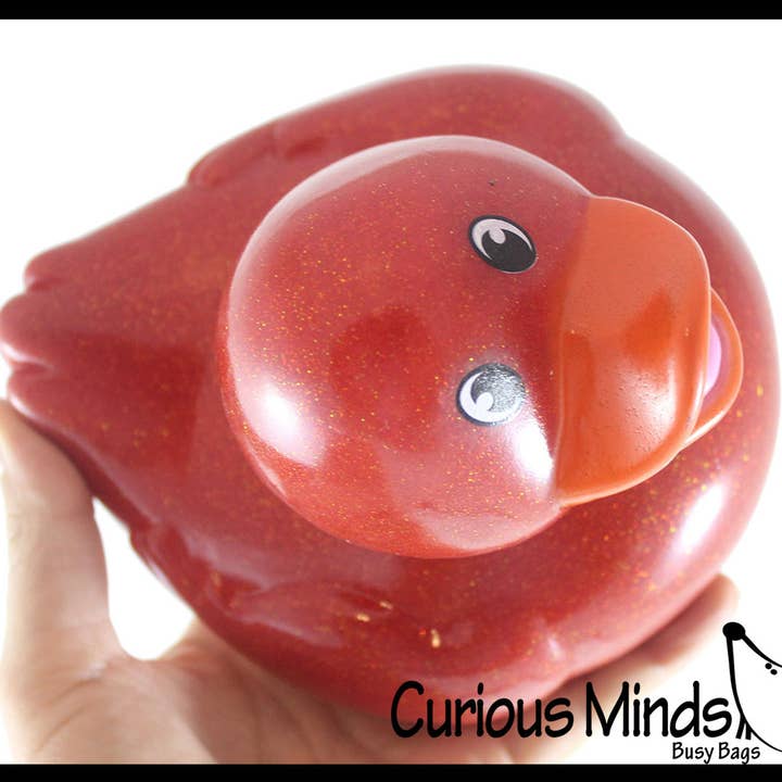 Curious Minds Toys - Wholesale Badspeelgoed - Baby - 1 Jumbo Glitter Rubbereendjes - Rubbereendjes - Leuke noviteit7