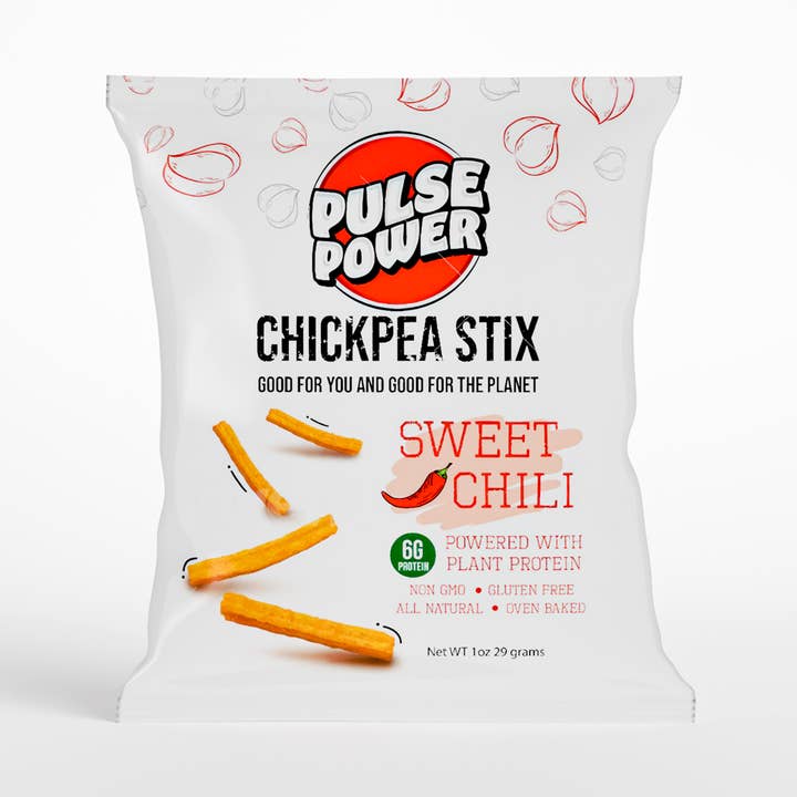 Pulse Power Chickpea Stix Sweet Chili 1oz (24 pack) for wholesale by Pulse Power