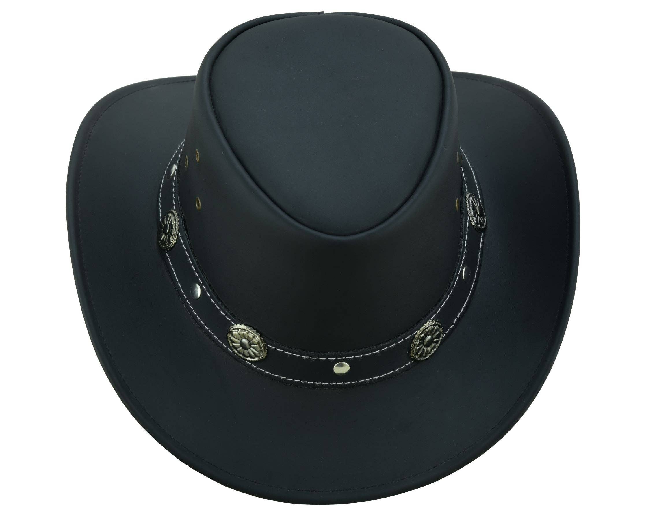 Lesa collection inc - Wholesale Cowboy Hat - Unisex - Capri Leather Hat Water Resistant Leather Cowboy  Western Ha5