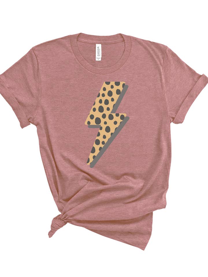 Cheetah Bolt Tee | Adult for wholesale by Sister Shirts