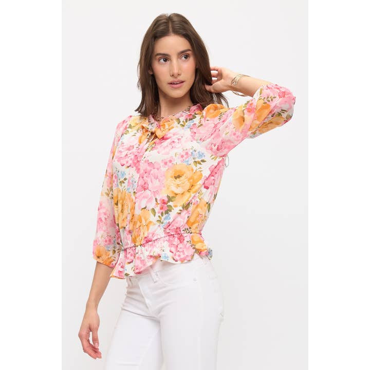BLOEMENSTROP DAS RUFFLE PEPLUM voor wholesale door Perseption