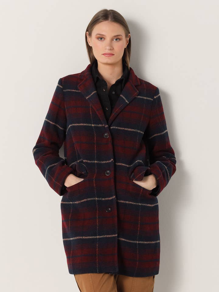 LOIS JEANS - Karierter Stoffmantel für den Großhandel von PAUSANT SHOP ONLINE
