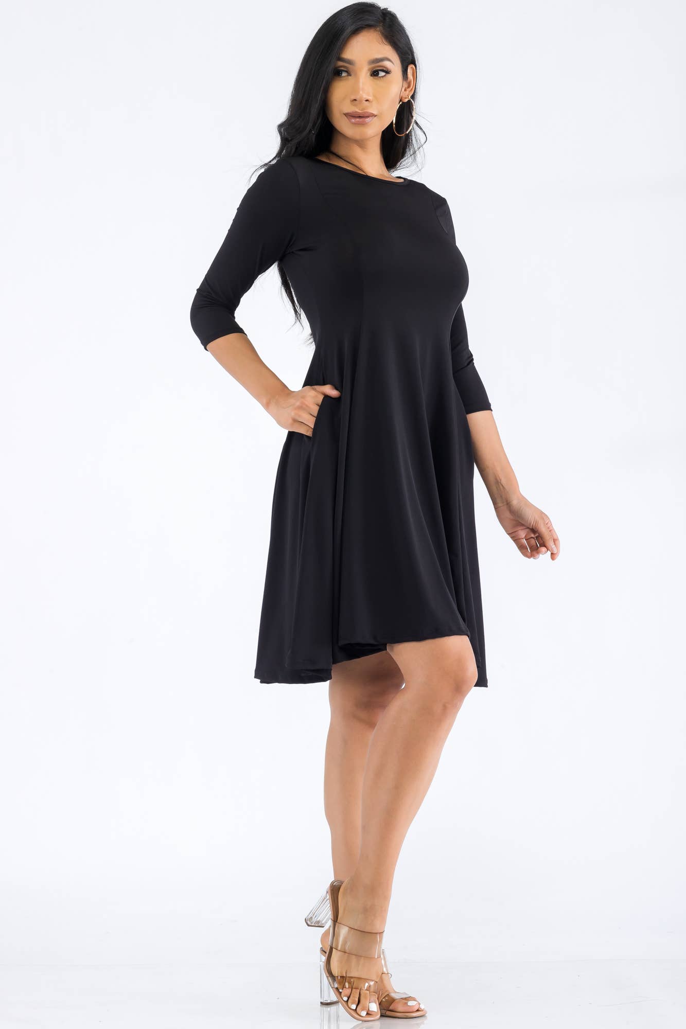 H&H Fashion Inc. – Großhandel Kleid – Damen – HH711X-SL - Langärmliges Tunikakleid10