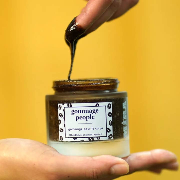 My Mira - Wholesale Body Scrub/Exfoliant - People scrub 100ml - Scrub with coffee grounds0
