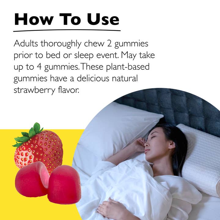 RESCUE & Bach Original Flower Remedies - Wholesale Oral Supplement/Vitamin - Bach Rescue Plus Sleep Gummies 5mg Melatonin, Strawberry