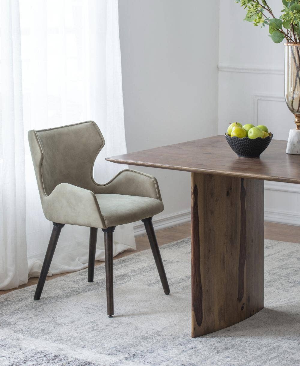 A&B Home Group Inc. - Wholesale Chair - S/2 22x23x32" K/D Dinning Chair - Beige/Black3