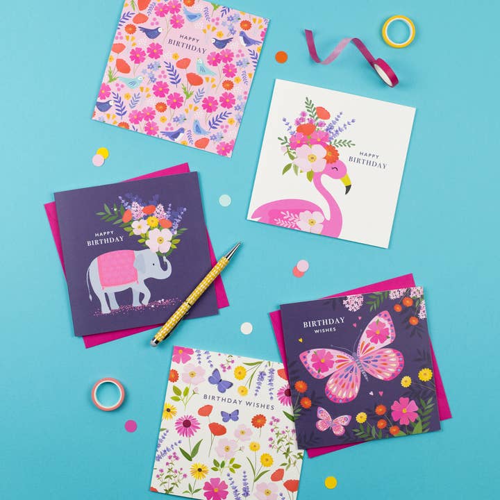 Klara Hawkins - Wholesale Housewarming Card - New Home Greetings Card | Little House with Floral Garden2