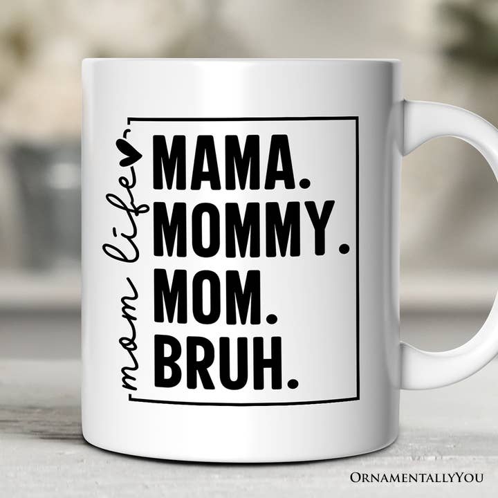 Funny Mom’s Life Mug – Minimalist Stylish Gift for Mothers for wholesale by OrnamentallyYou