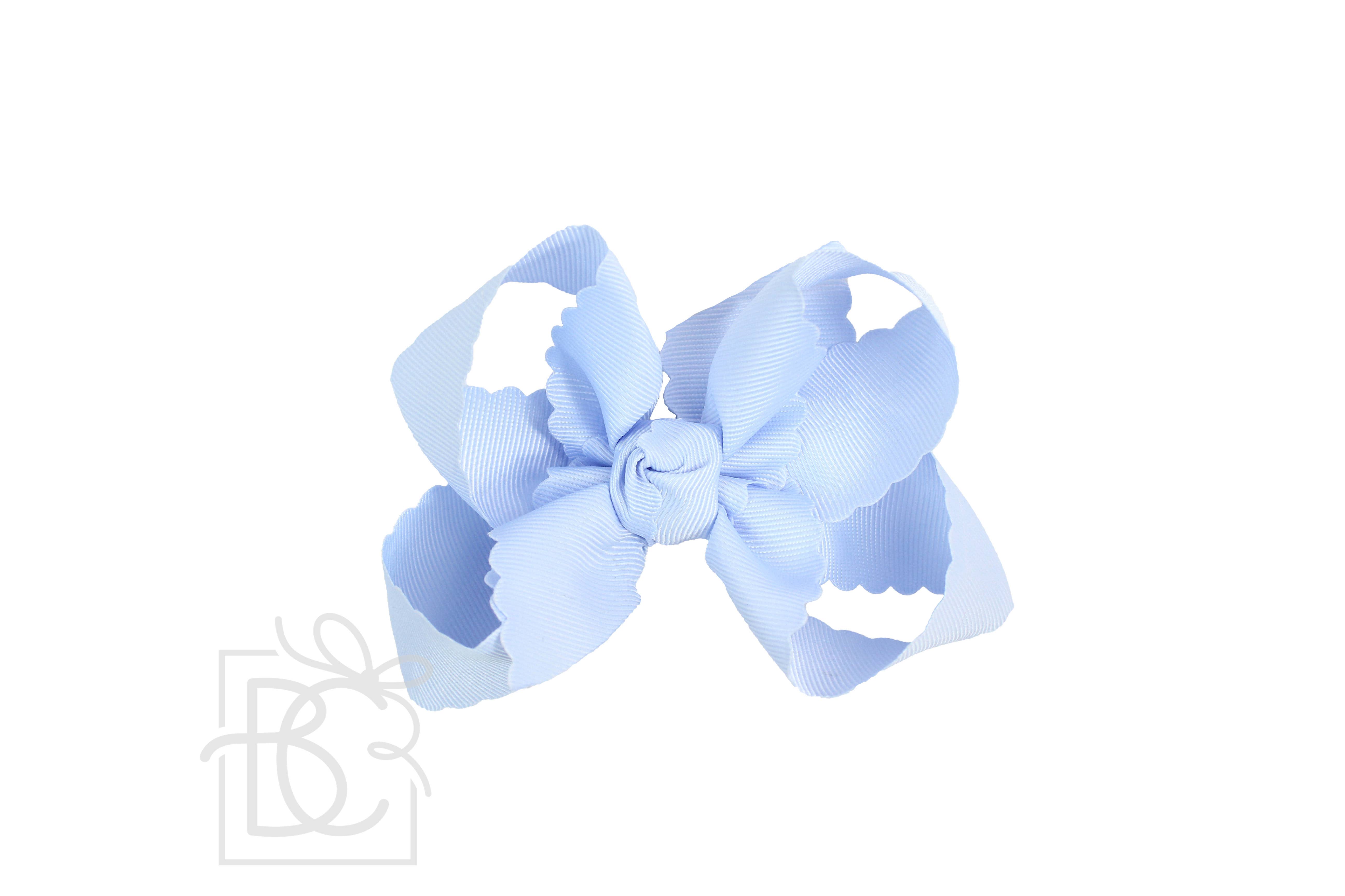 Beyond Creations, LLC – wholesale Hair bow – Kids – SCALLOPED EDGE BOW24