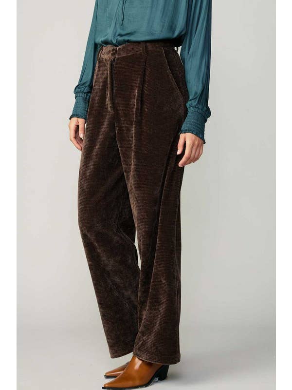 Current Air – wholesale Pants – Women's – Corduroy High Waist Wide Pants7