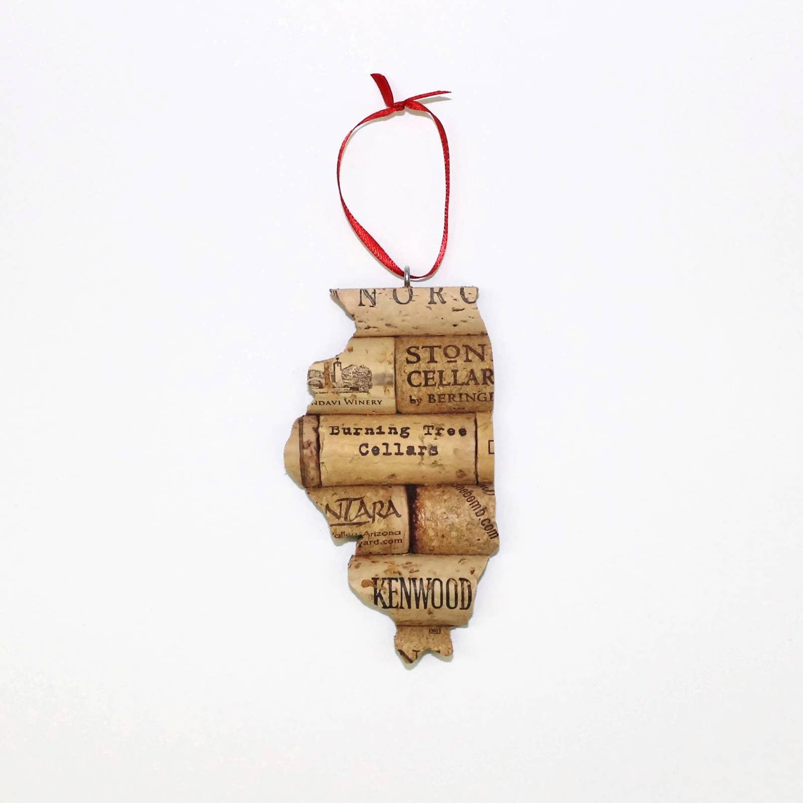 Desert Coastal Studios - Wholesale Ornament - Pick Your State Wine Cork Ornament - Gift for Wine Lover29