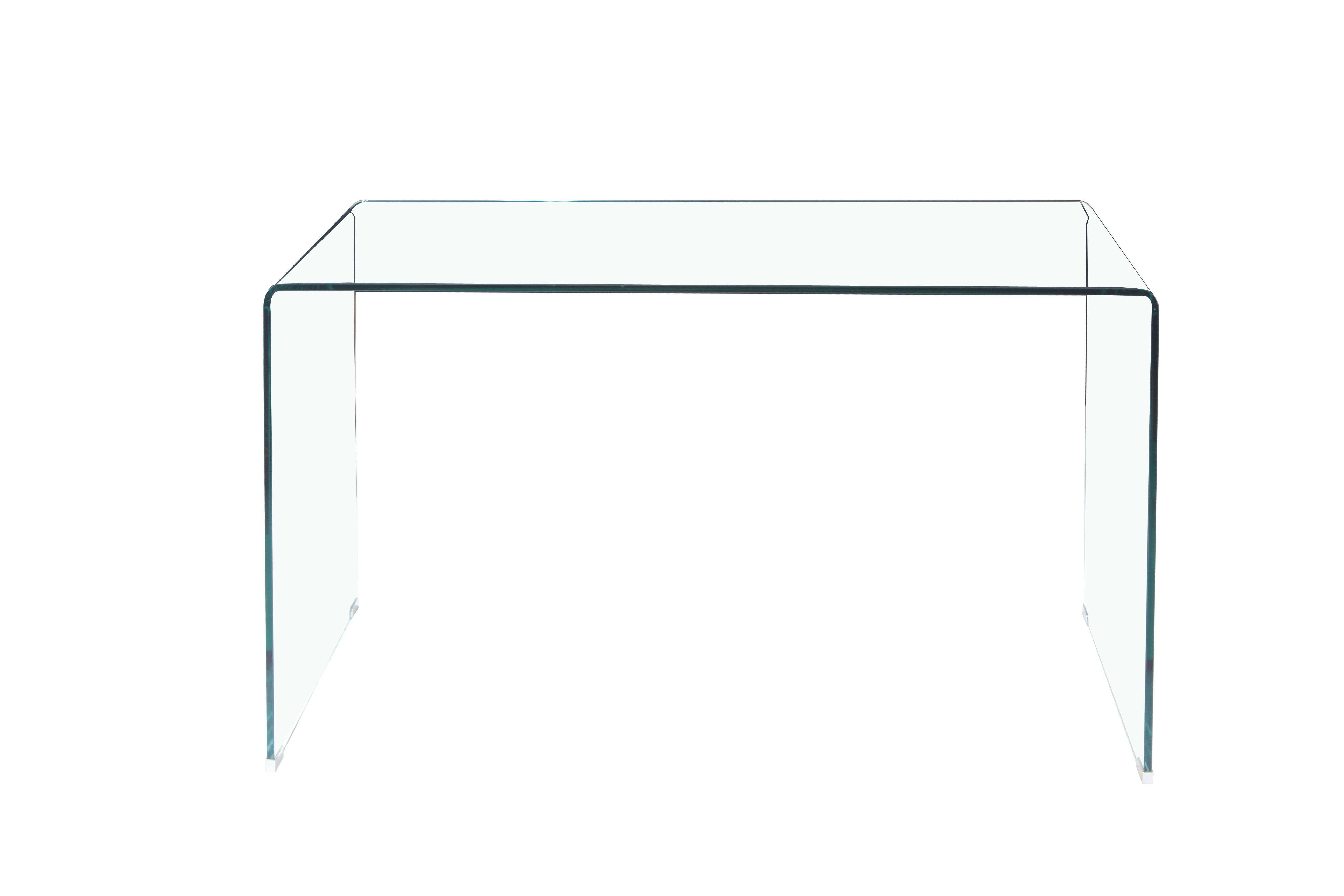 HomeRoots - Wholesale Console Table - 43" Clear Glass Solid Console Table5