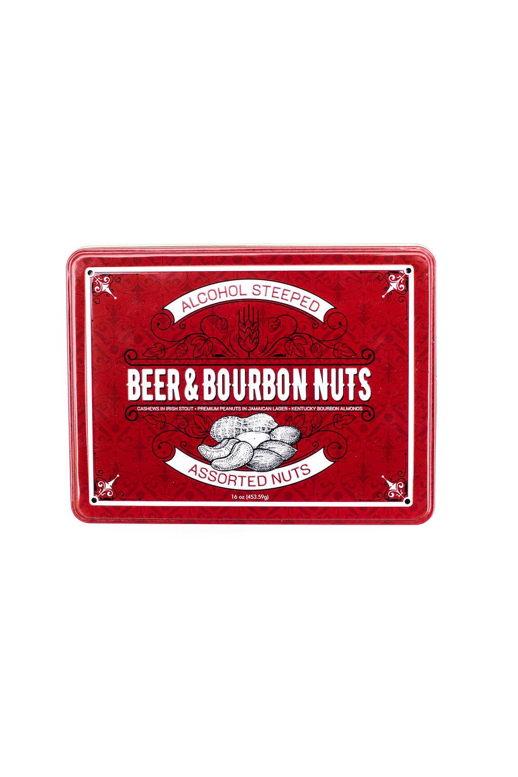 Sugar Plum Chocolates - Wholesale Nuts - Beer & Bourbon Liquor Nuts Gift Tin  - 16 Oz.7