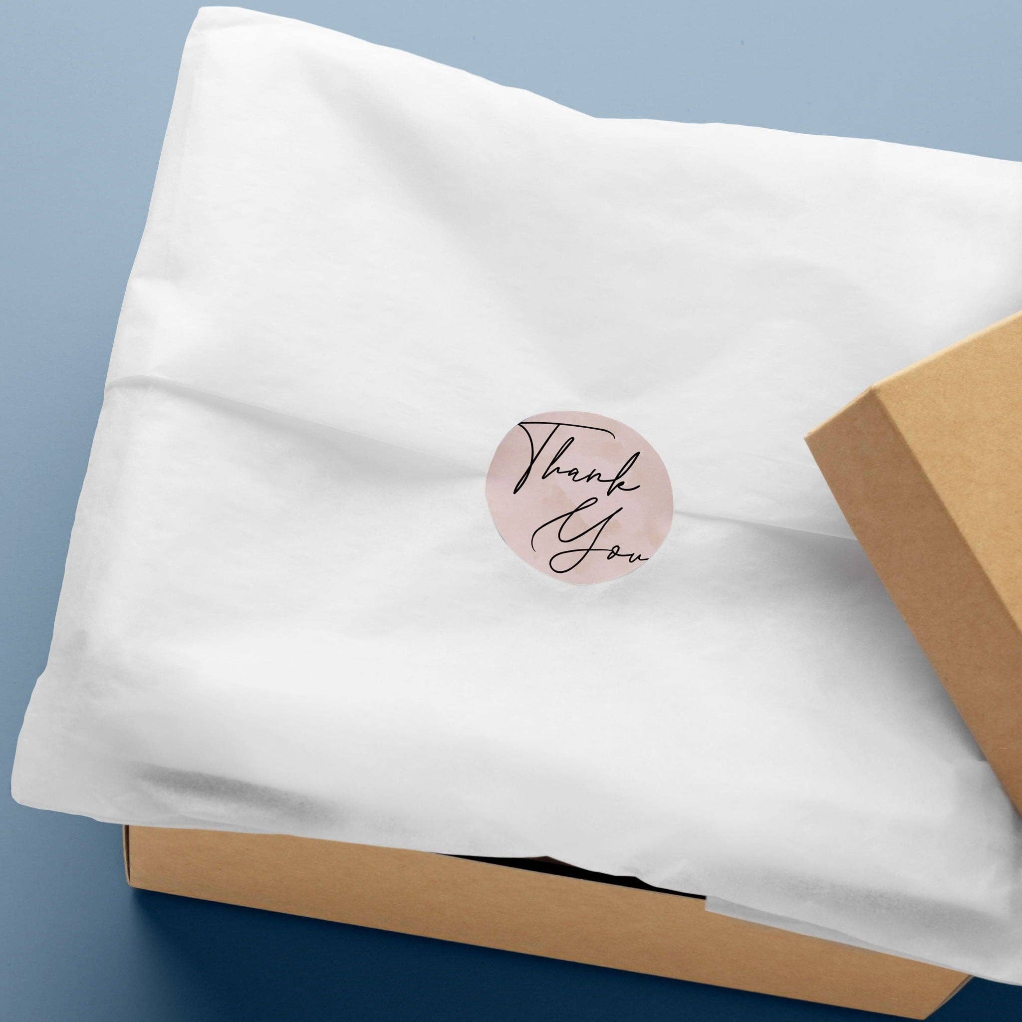 Hello Beautiful Designs – wholesale Klistermärke – Neutrala rosa tack-klistermärken för småföretag, 24-pack1