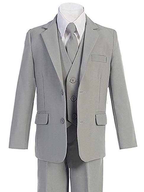 b-one inc - Wholesale Suit Set - Kids - Boys Suit 5-Piece Set With Shirt And Vest %100 Polyester Slim Cut RFL-018