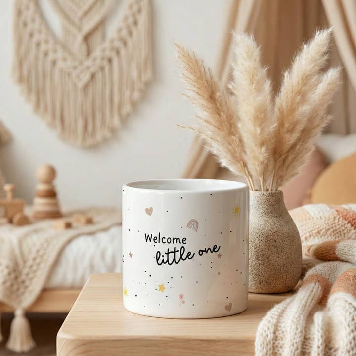 Sød babykrus - krus til børn eller forældre - boho kids for engroshandel hos Birds & Crafts