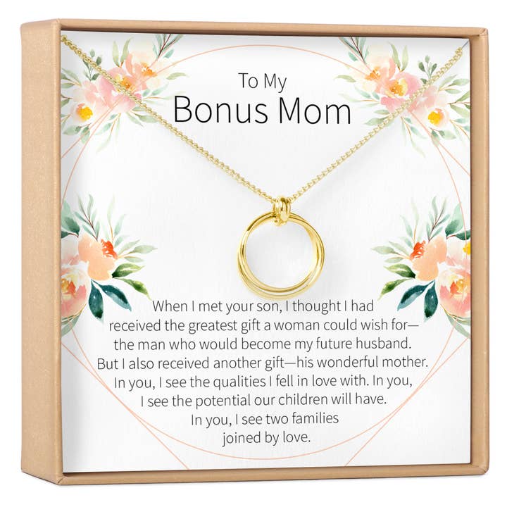 Bonus Mom Necklace, Multiple Styles for wholesale by Dear Ava