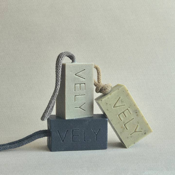 The Vely Soapery - Wholesale Bar Soap - Natural Handmade Soap On A Rope "Early Morning"2
