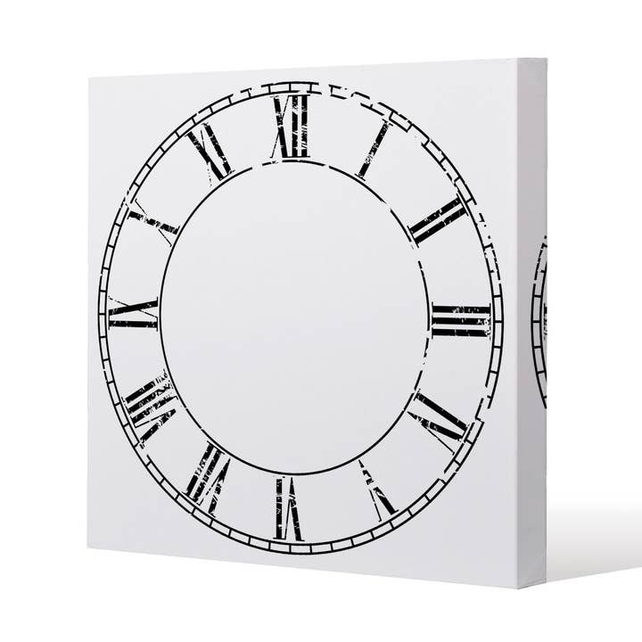 Relógio Numeral Romano (Impressão em Tela) por atacado de Benjamin Tate Design