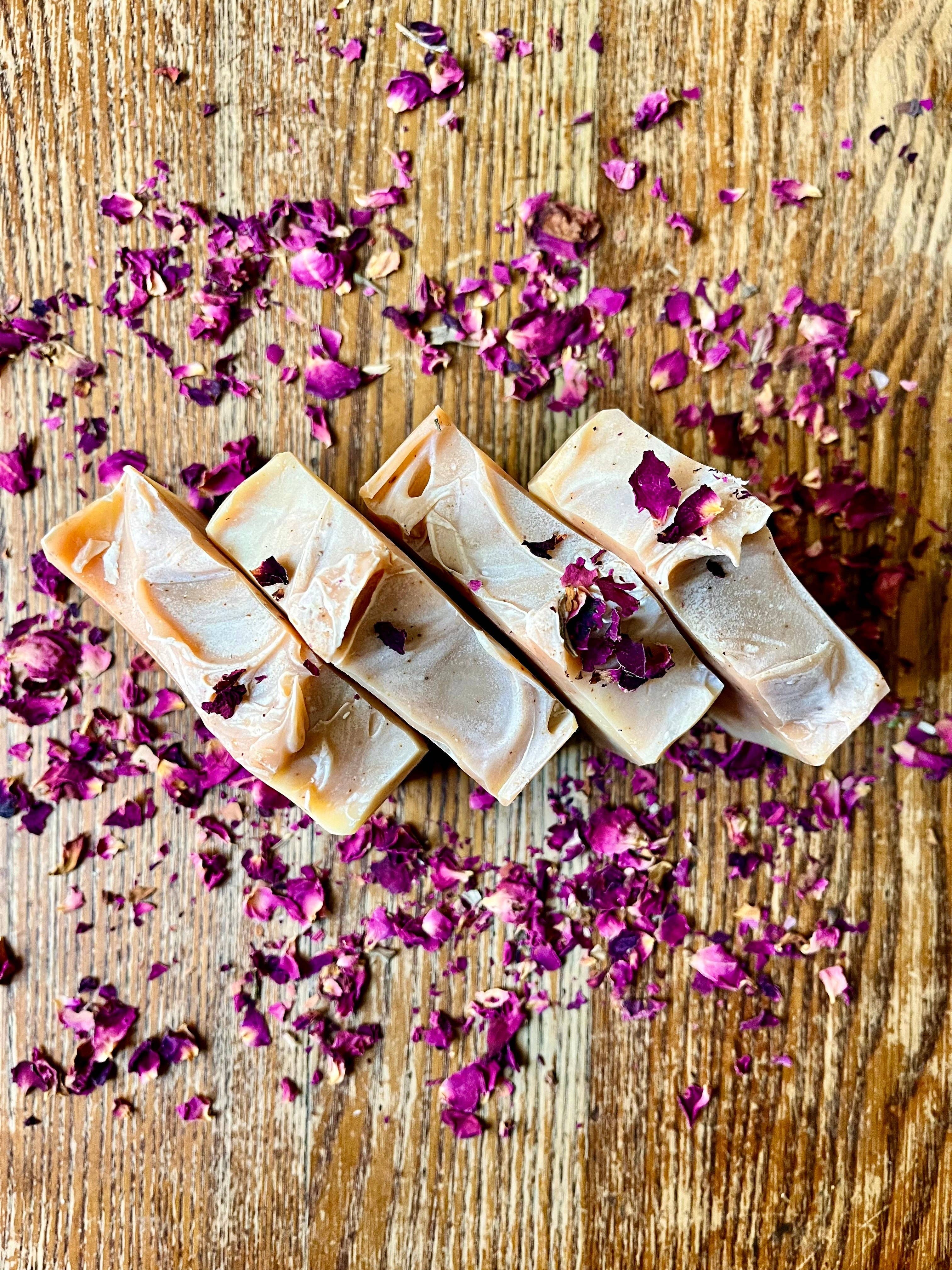 Sage & Thistle Handmade Goods - Wholesale Bar Soap - Coco Rose Organic Coconut Milk Soap3