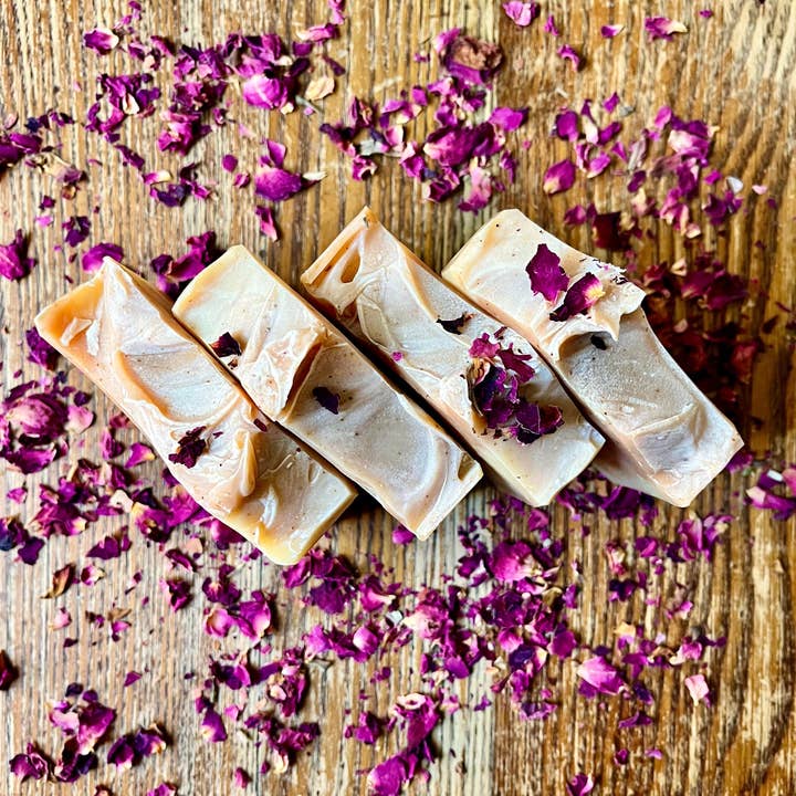 Sage & Thistle Handmade Goods - Wholesale Bar Soap - Coco Rose Organic Coconut Milk Soap3