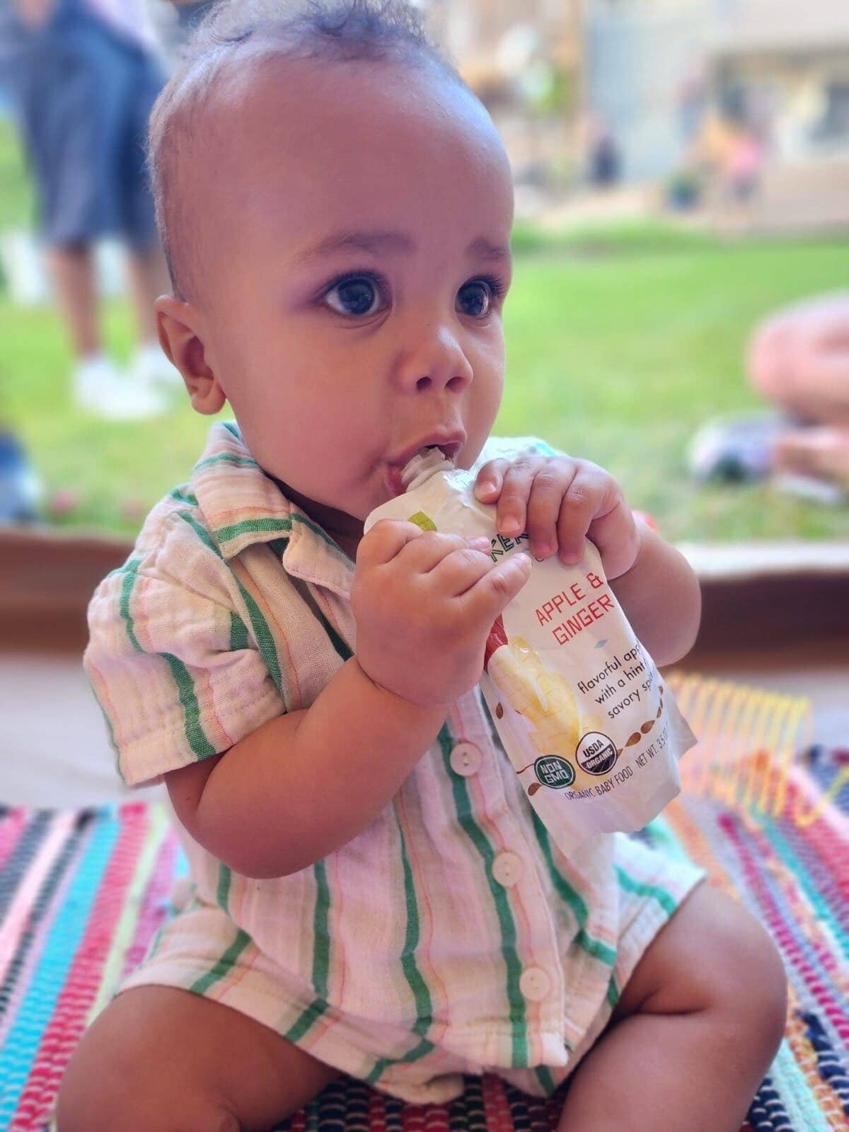 Kekoa Foods - Wholesale Baby Food - Apple & Ginger Squeeze Pouch, 100% Organic Vegetarian Baby Food Purée3