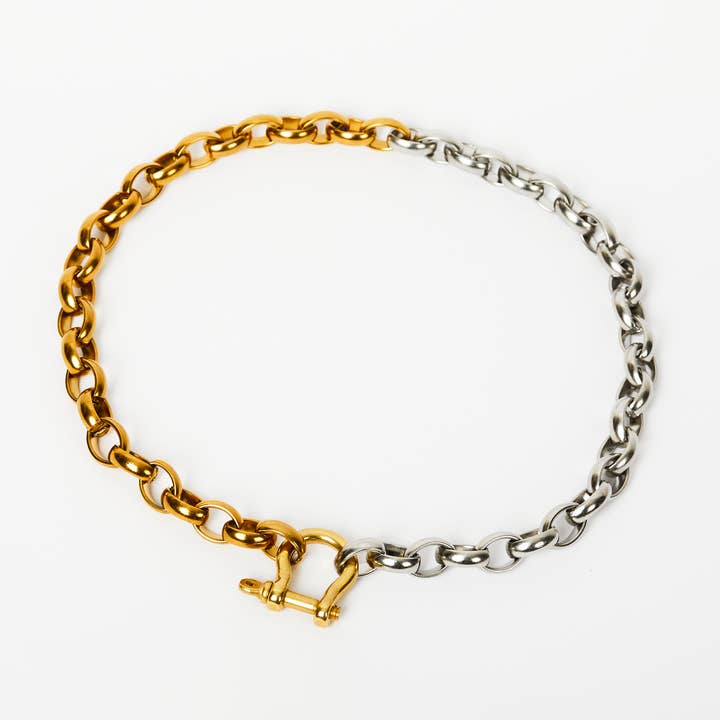 Chunky Chain Reaction Necklace for wholesale by EMMA LEONIE