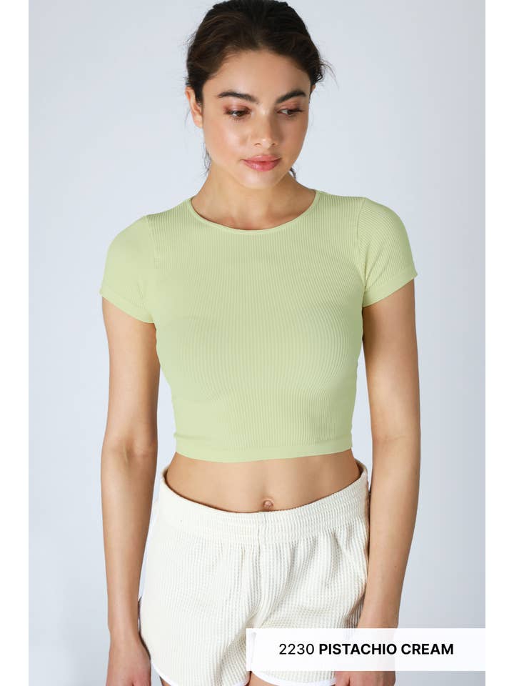 NIKIBIKI - Wholesale Knit Top - Women's - NS8232- Ribbed Baby Tee14