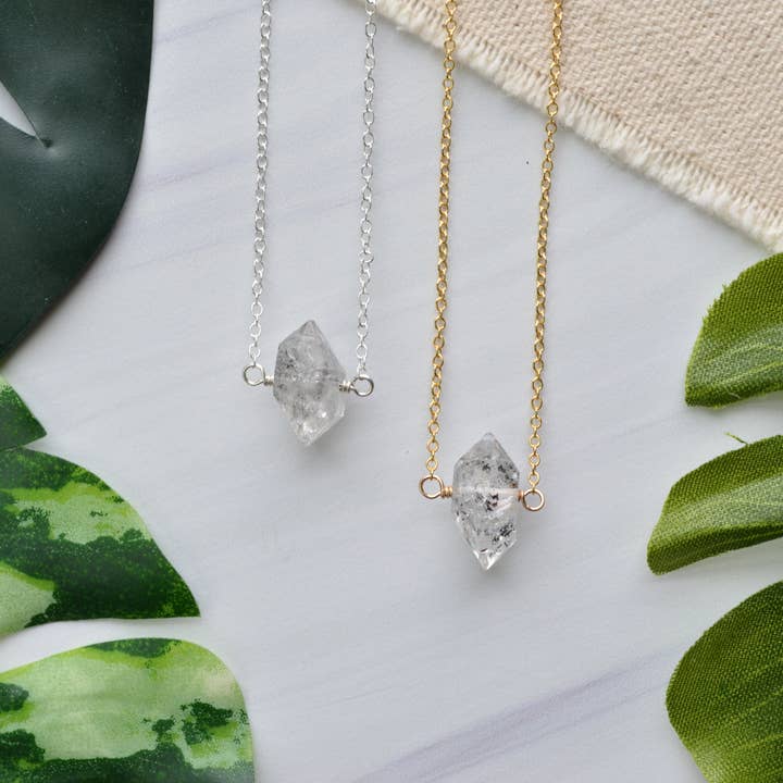 Collier Herkimer Diamant pour la vente par White Sage & Sapphire