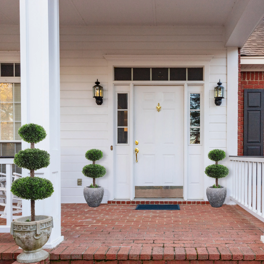 Larksilk – wholesale Konstgjord växt – Exklusiv 41" Trippel Buxbom Topiary - UV-resistent Konstgjord4