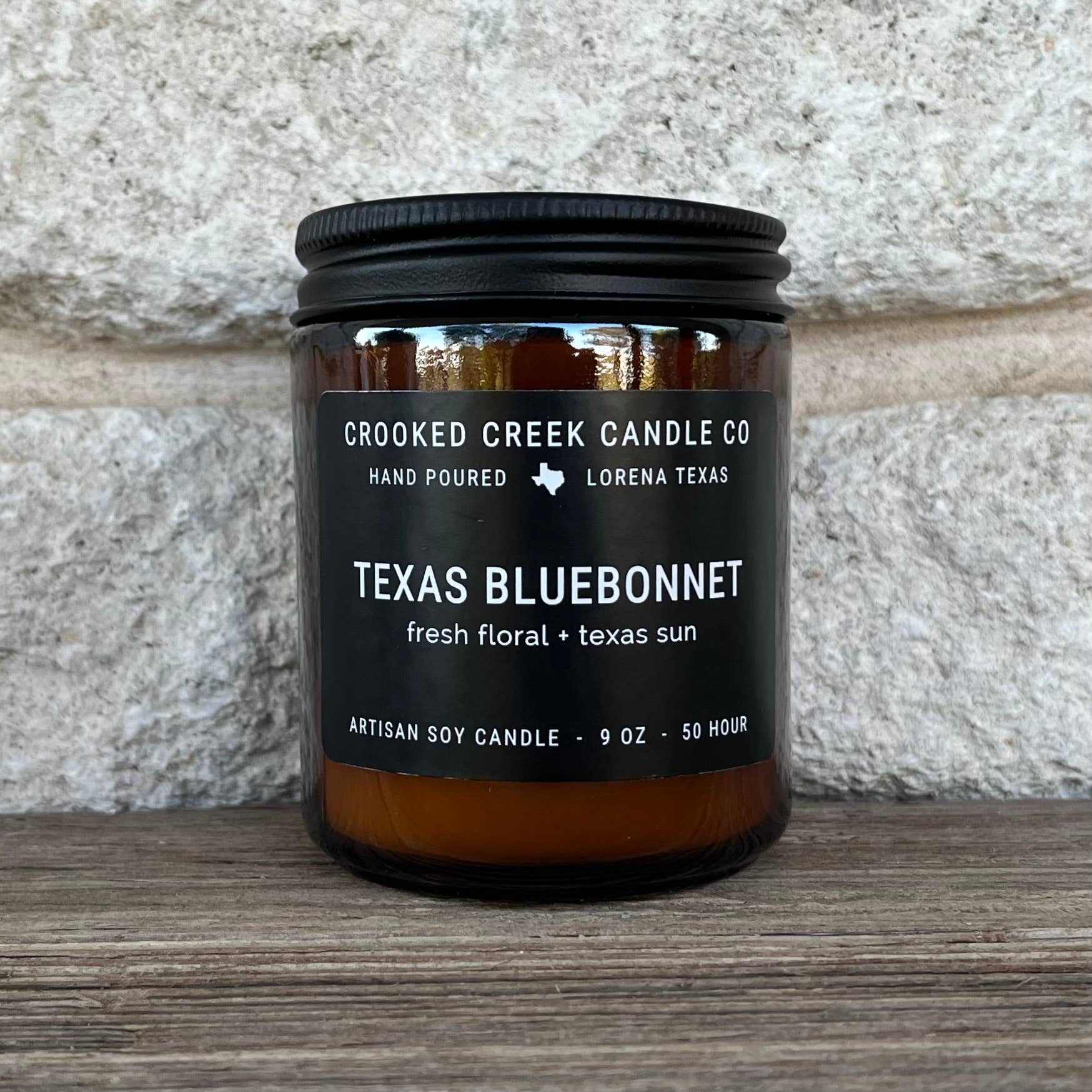 Crooked Creek Candle Co - Wholesale Jar/Filled Candle - Texas Bluebonnet