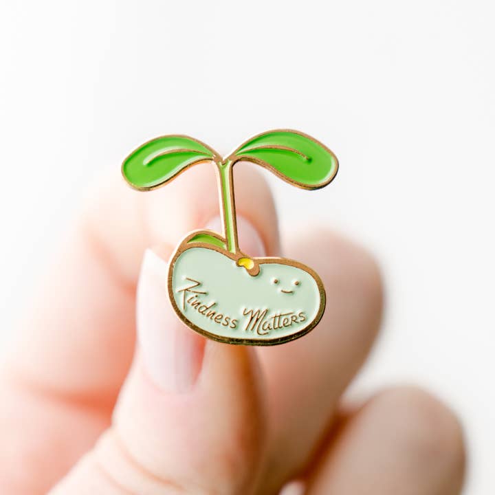 Freundlichkeit Matters Plant Sprout Emaille /Anstecknadel für den Großhandel von ILOOTPAPERIE