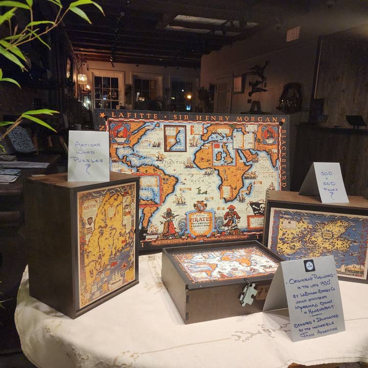 23X15" Puzzle Display + Product Mock-Ups images | STORE PACK for wholesale by WAWW Artisanal Wooden Puzzles