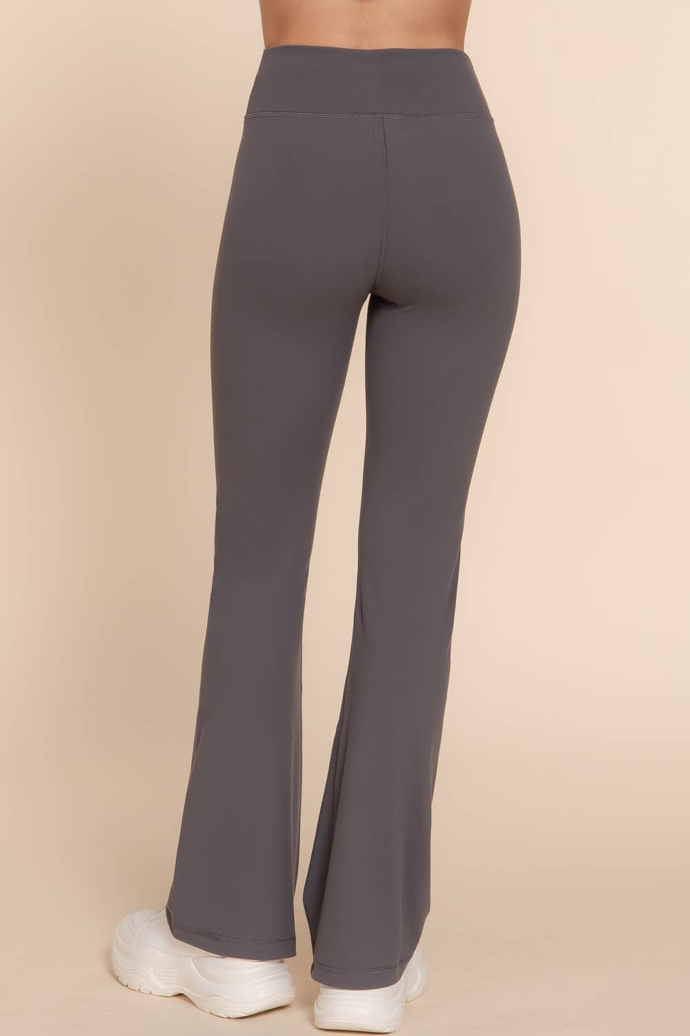 Active Basic | Active USA - Wholesale Athletic Pants - Women's - Waist Band Flare Stretch Workout Long Pants29