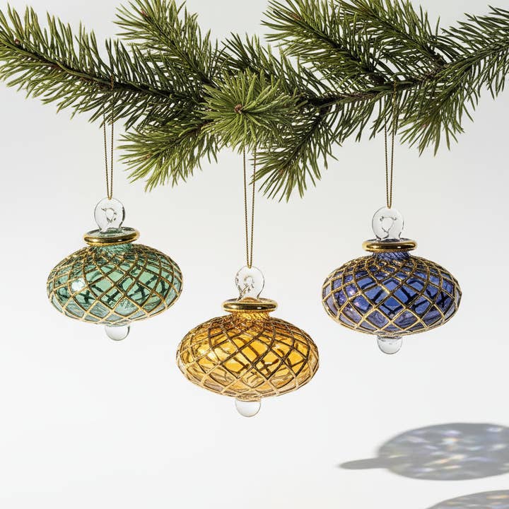 Dandarah – Engroshandel Pynt – Blæst Glas Lille Ornament - Diamant Toupie15