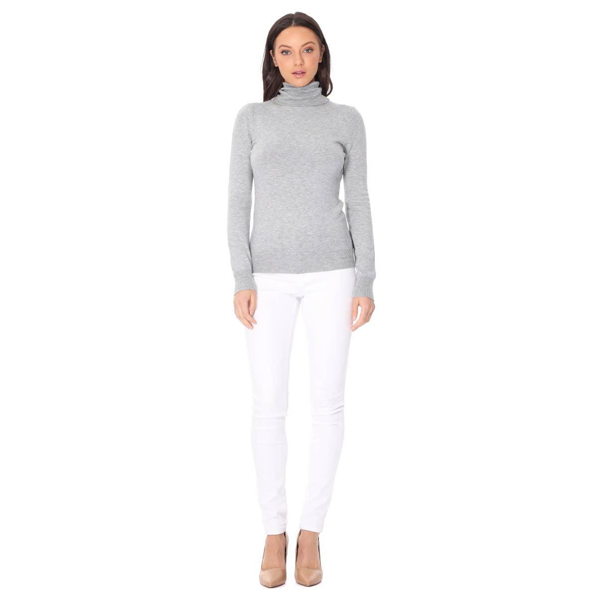 Mak – wholesale Knitted jumper – Women′s – Women's Long Sleeve Turtleneck Pullover Sweater MK33494