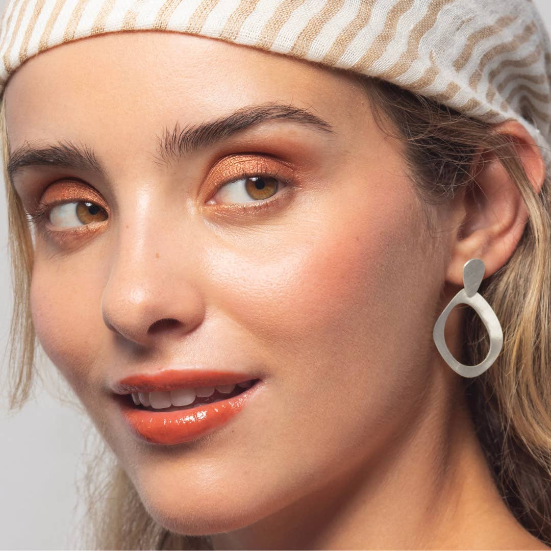 RAS - Wholesale Stud/Post Earrings - Too Much Silver Plated Small Pendants2